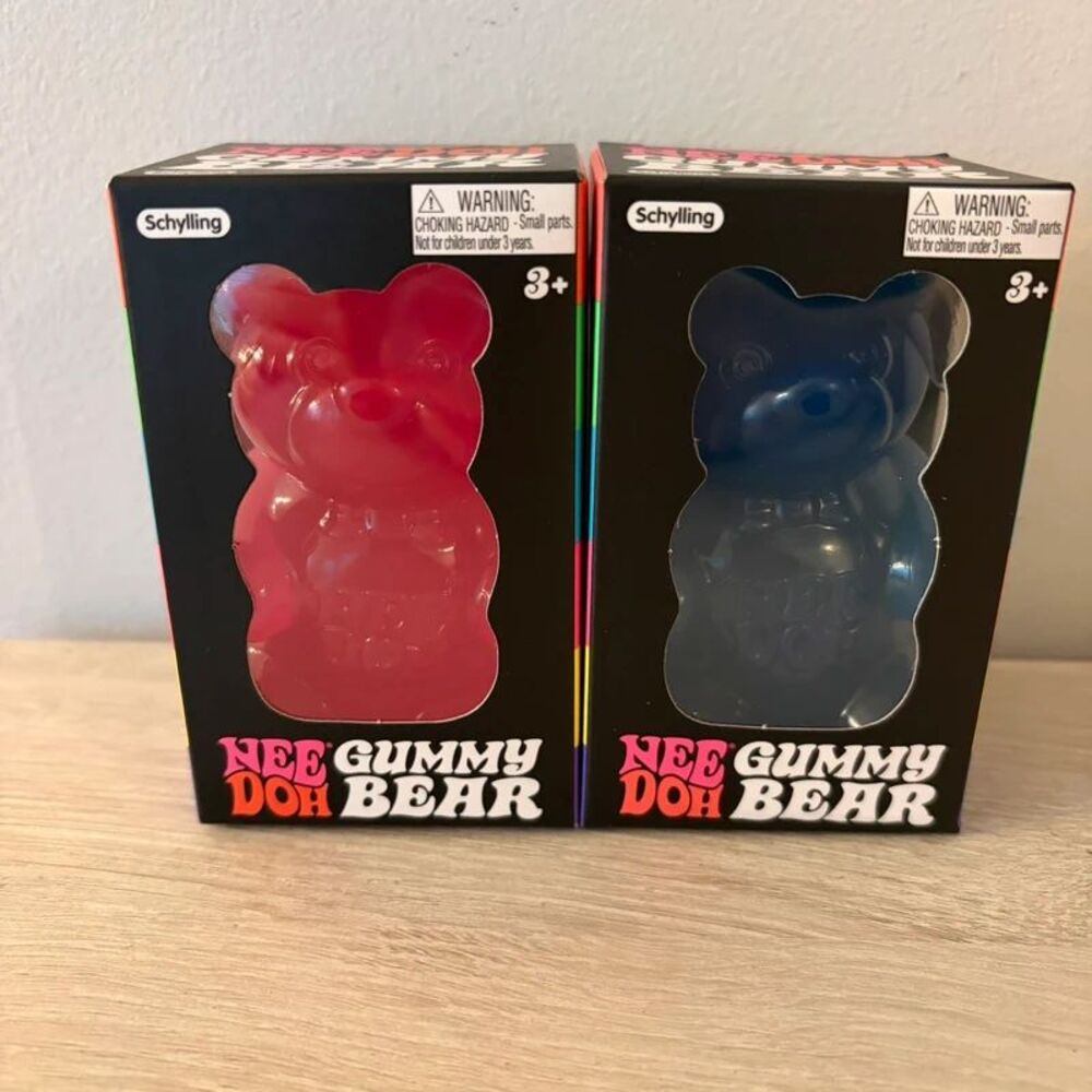 Needoh gummy bear pink and blue brand new